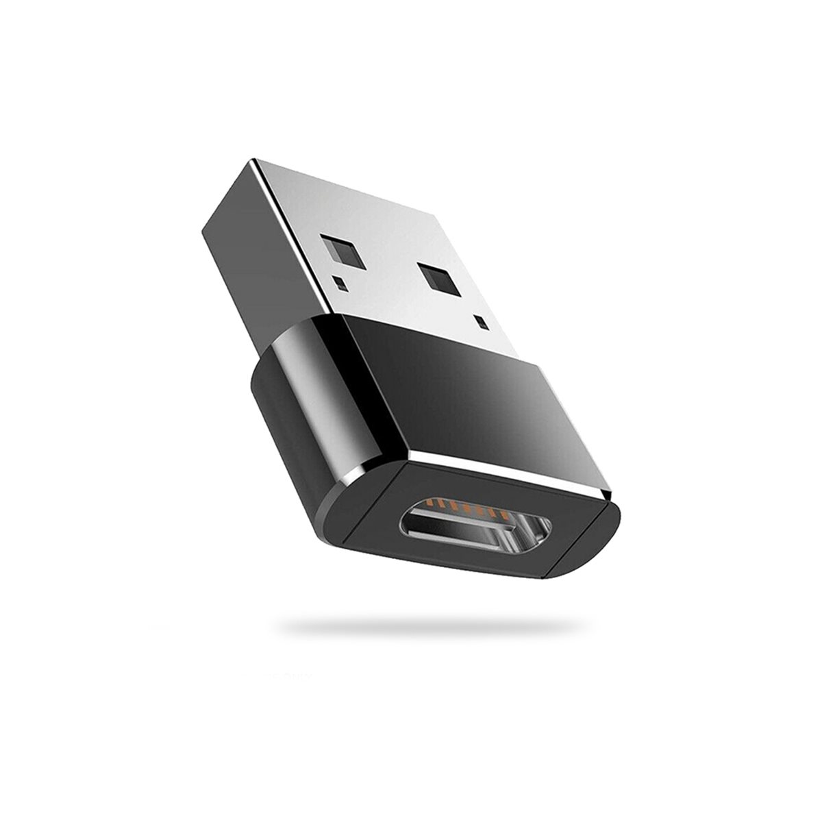 Adaptateur USB USB 3.2 Gen 2 USB-C™ Femelle USB-C™ Femelle 10 Gbps Plaqué  nickel Noir Sac en Plastique